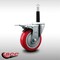 Service Caster 4'' SS Red Poly Swivel 3/4'' Expanding Stem Caster Total Lock Brake SCC-SSEXTTL20S414-PPUB-RED-34 - alternate 4